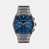 Distinguish Men Quartz Blue Dial Chronograph Stainless Steel Watch 25200443