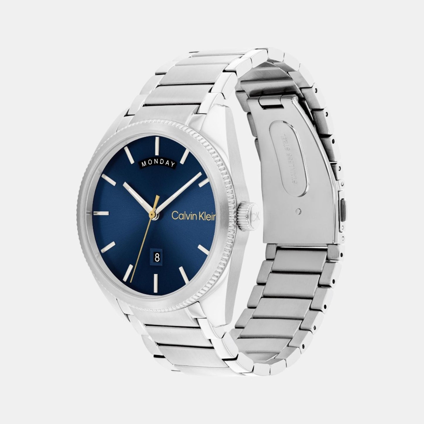 Progress Men Quartz Blue Dial Analog Stainless Steel Watch 25200446