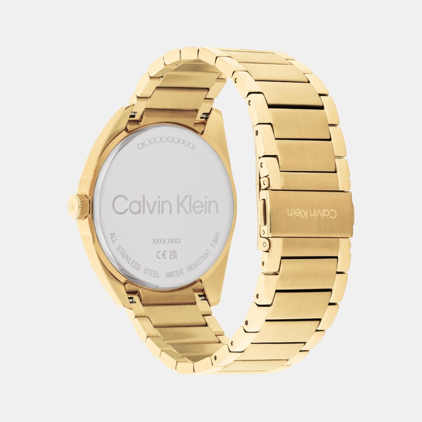 Progress Men Quartz Gold Dial Analog Stainless Steel Watch 25200447