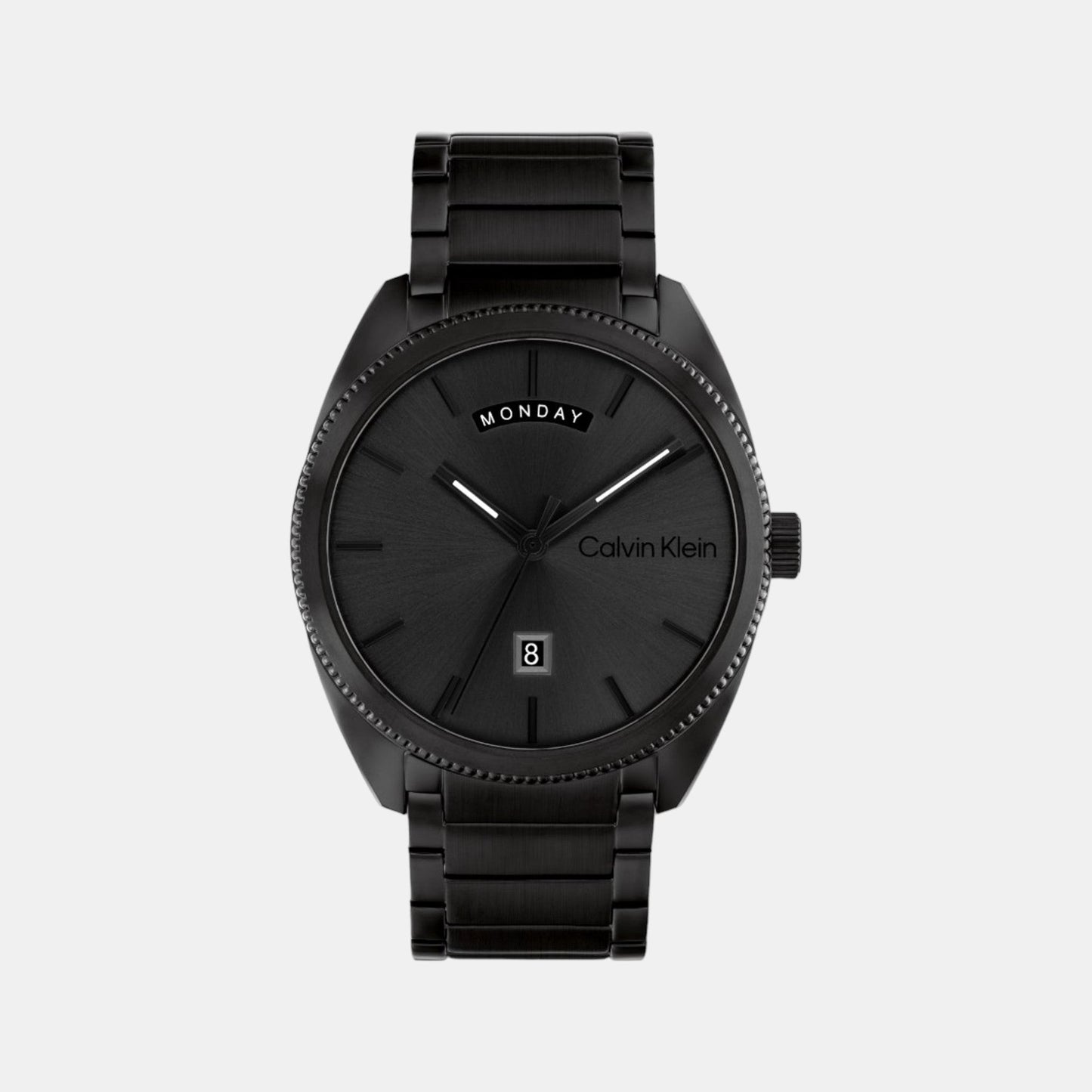 Progress Men Quartz Black Dial Analog Stainless Steel Watch 25200448