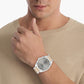 Progress Men Quartz Grey Dial Analog Stainless Steel Watch 25200449