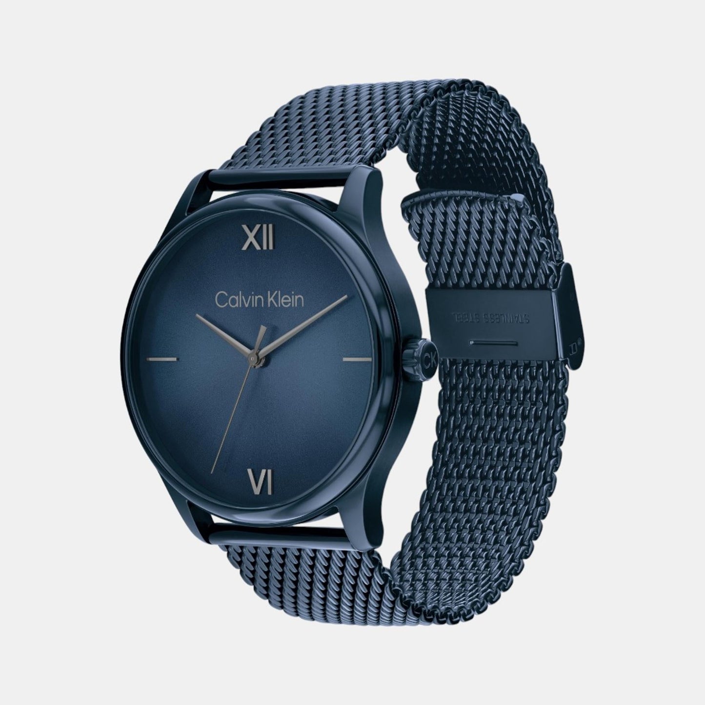 Ascend Men Quartz Blue Dial Analog Stainless Steel Watch 25200451