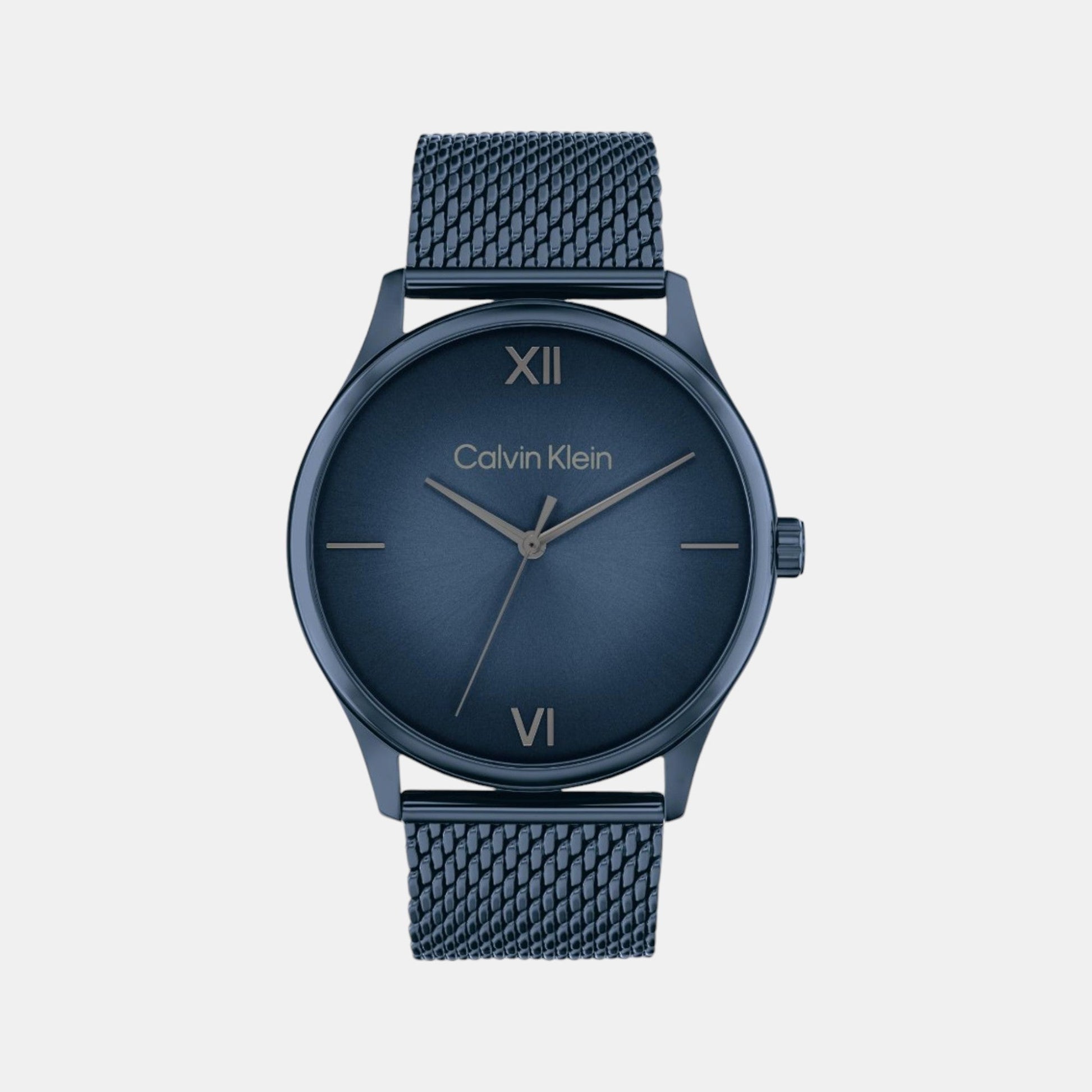 Ascend Men Quartz Blue Dial Analog Stainless Steel Watch 25200451