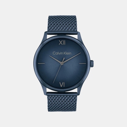 Ascend Men Quartz Blue Dial Analog Stainless Steel Watch 25200451