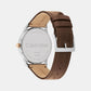 Ascend Men Quartz Grey Dial Analog Leather Watch 25200453