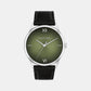 Ascend Men Quartz Green Dial Analog Leather Watch 25200454