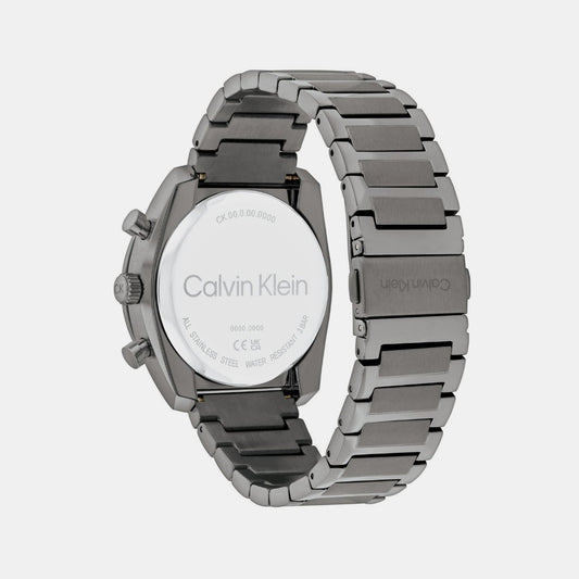 Ck Flex Men Quartz Black Dial Multi-Function Stainless Steel Watch 25200466