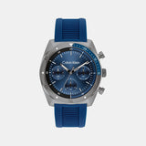 Ck Flex Men Quartz Blue Dial Chronograph Rubber Watch 25200468