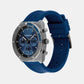 Ck Flex Men Quartz Blue Dial Chronograph Rubber Watch 25200468