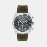 Ck Flex Men Quartz Grey Dial Chronograph Silicone Watch 25200469