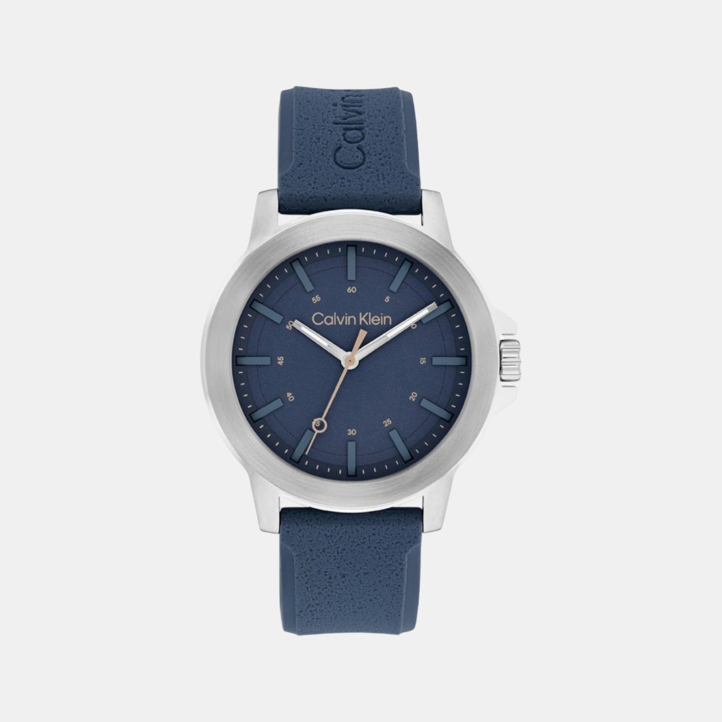 Ck Reset Men Quartz Blue Dial Analog Leather Watch 25200470