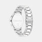 Linked Bracelet For Him Men Quartz White Dial Analog Stainless Steel Watch 25200477