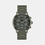 Gauge Men Quartz Green Dial Multi-Function Stainless Steel Watch 25200494