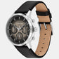 Gauge Men Quartz Brown Dial Multi-Function Leather Watch 25200496