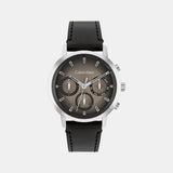 Gauge Men Quartz Brown Dial Multi-Function Leather Watch 25200496