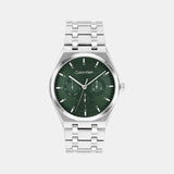 Ck Motion Men Quartz Green Dial Multi-Function Stainless Steel Watch 25200521