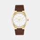 Ck Motion Men Quartz White Dial Multi-Function Leather Watch 25200523