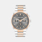 Distinguish Men Quartz Grey Dial Multi-Function Stainless Steel Watch 25200536