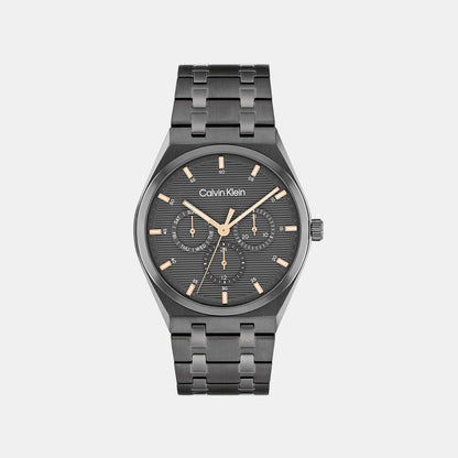Ck Motion Men Quartz Grey Dial Multi-Function Stainless Steel Watch 25200538