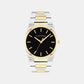 Empower Men Quartz Black Dial Analog Stainless Steel Watch 25200544