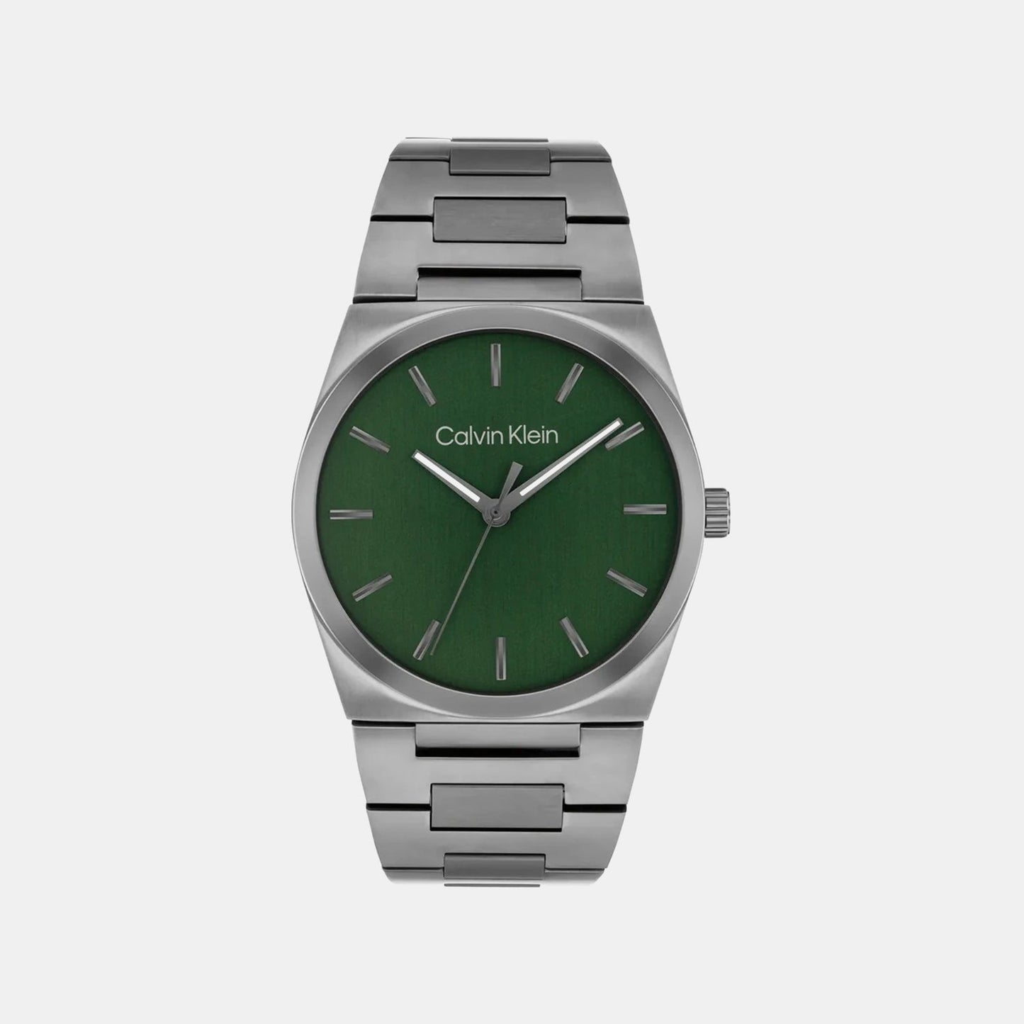 Ck Empower Men Quartz Green Dial Analog Stainless Steel Watch 25200545