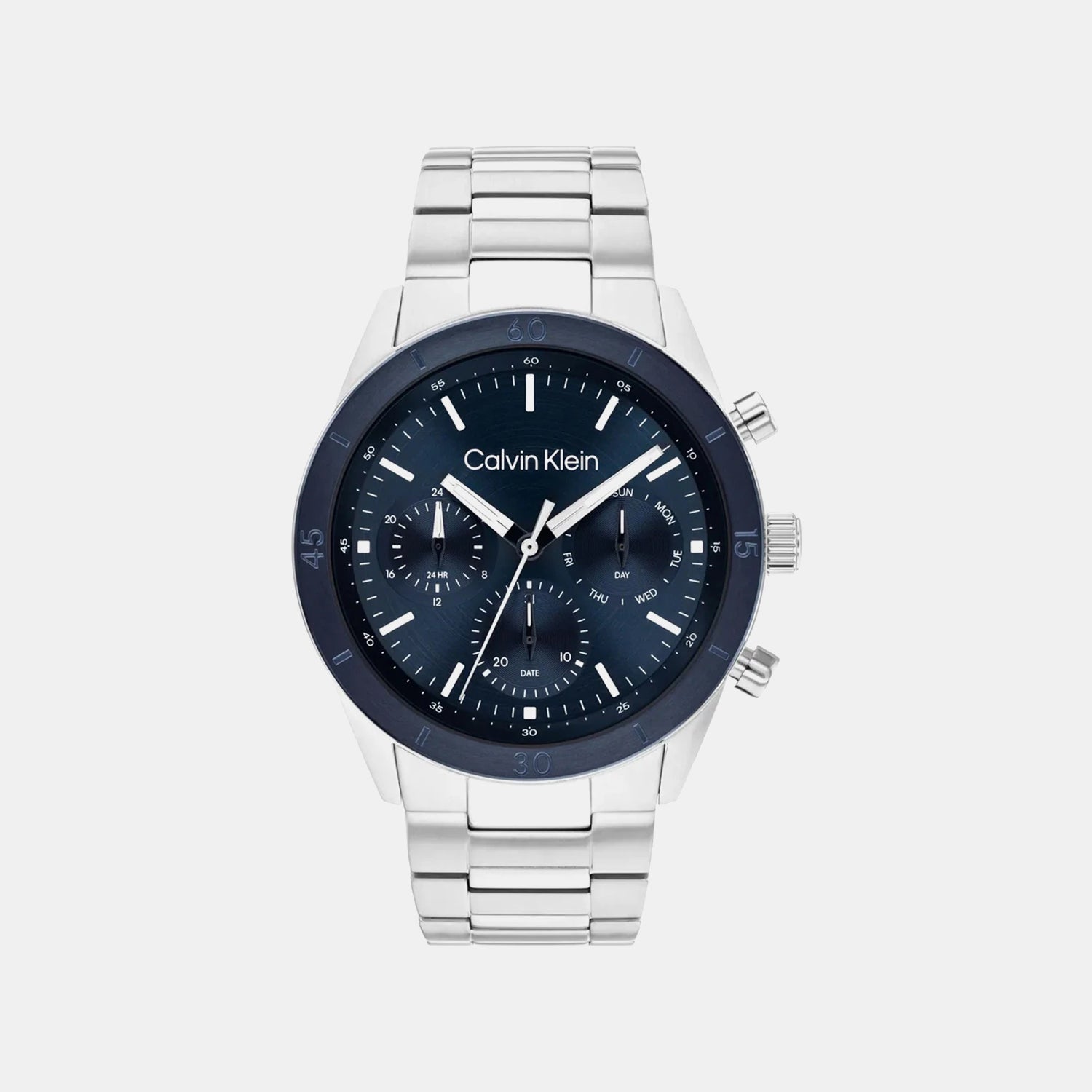 Ck Performance Men Quartz Blue Dial Chronograph Stainless Steel Watch 25200556