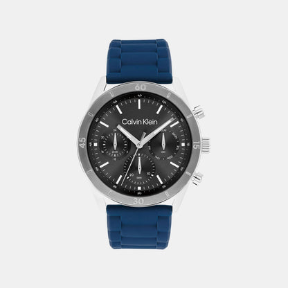 Performance Men Quartz Grey Dial Analog Silicone Watch 25200560