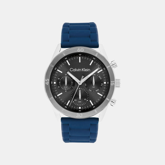 Performance Men Quartz Grey Dial Analog Silicone Watch 25200560