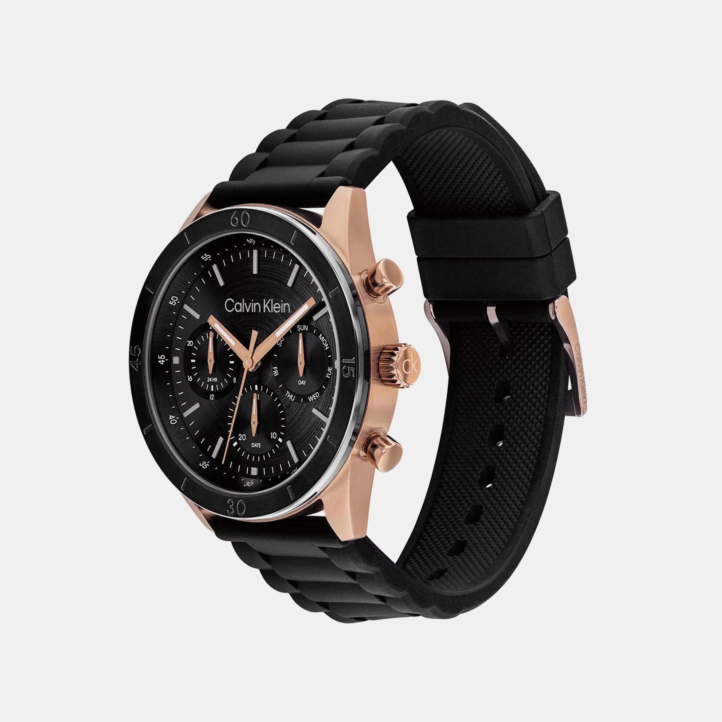 Performance Men Quartz Black Dial Analog Silicone Watch 25200567