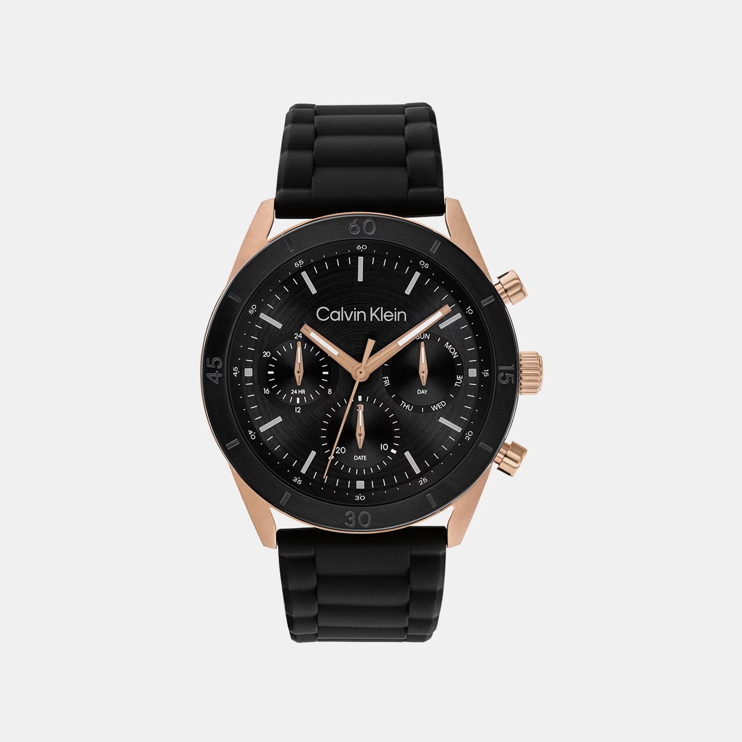 Performance Men Quartz Black Dial Analog Silicone Watch 25200567