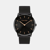 Exceptional Unisex Quartz Black Dial Analog Stainless Steel Watch 25300002