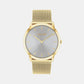 Exceptional Unisex Quartz Grey Dial Analog Stainless Steel Watch 25300003