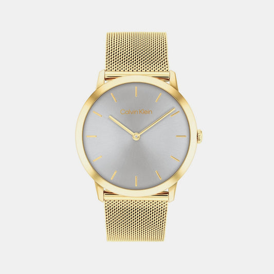 Exceptional Unisex Quartz Grey Dial Analog Stainless Steel Watch 25300003