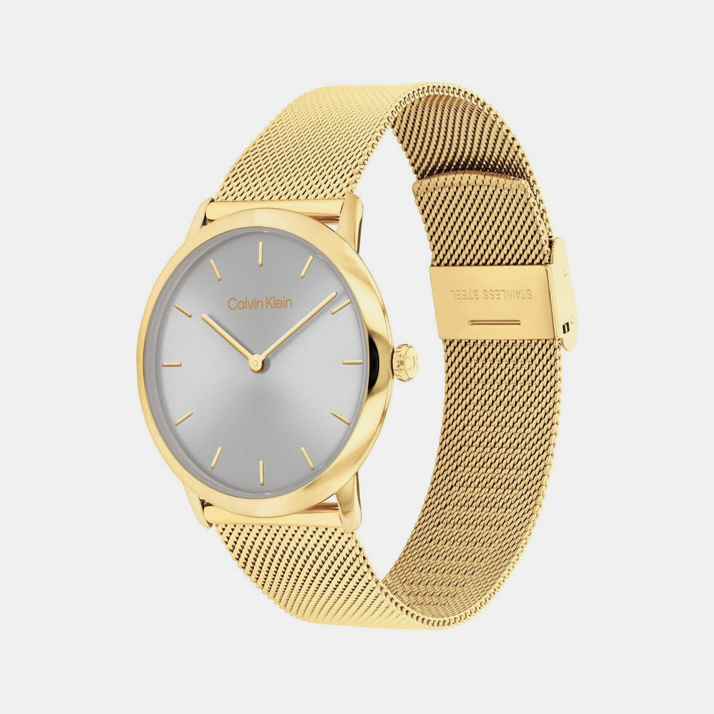 Exceptional Unisex Quartz Grey Dial Analog Stainless Steel Watch 25300003