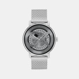 Iconic Men Automatic Grey Dial Analog Stainless Steel Watch 25300004