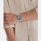 Iconic Men Automatic Grey Dial Analog Stainless Steel Watch 25300004