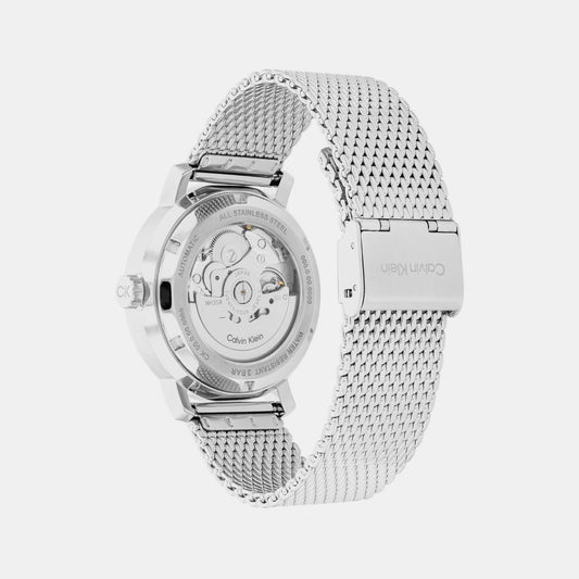 Iconic Men Automatic Green Dial Analog Stainless Steel Watch 25300005