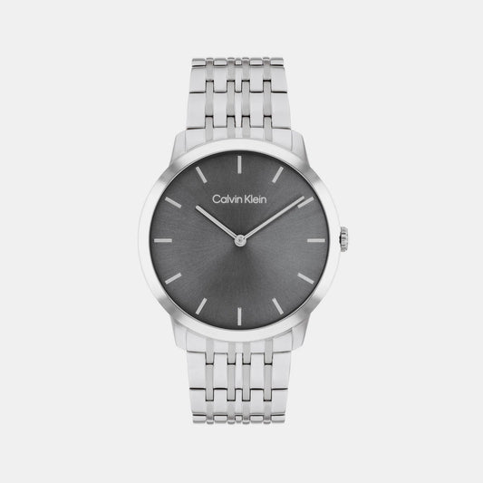 Intrigue Unisex Quartz Grey Dial Analog Stainless Steel Watch 25300006