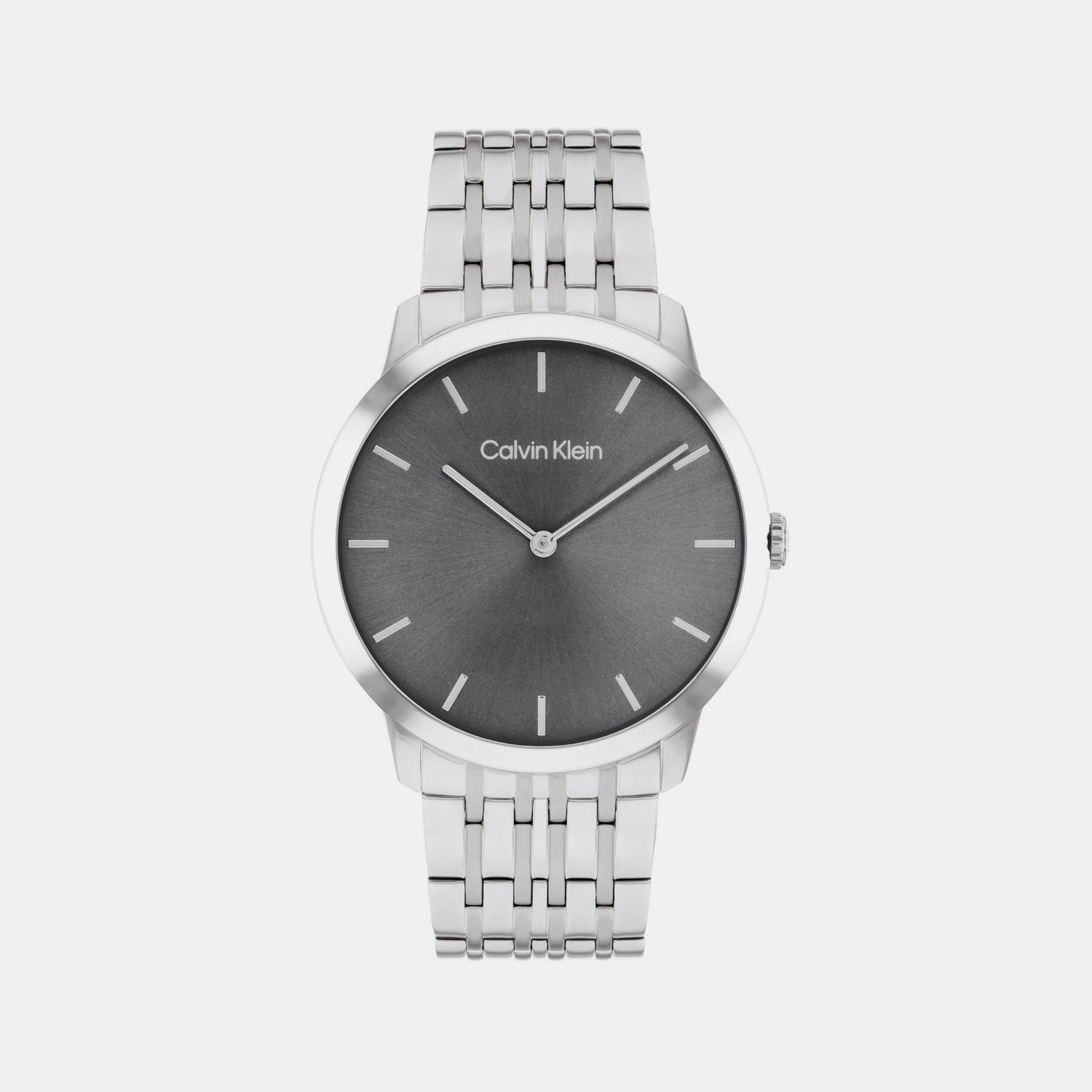 Intrigue Unisex Quartz Grey Dial Analog Stainless Steel Watch 25300006