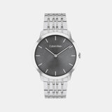 Intrigue Unisex Quartz Grey Dial Analog Stainless Steel Watch 25300006