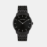 Intrigue Unisex Quartz Black Dial Analog Stainless Steel Watch 25300008