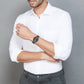 Intrigue Unisex Quartz Grey Dial Analog Stainless Steel Watch 25300011