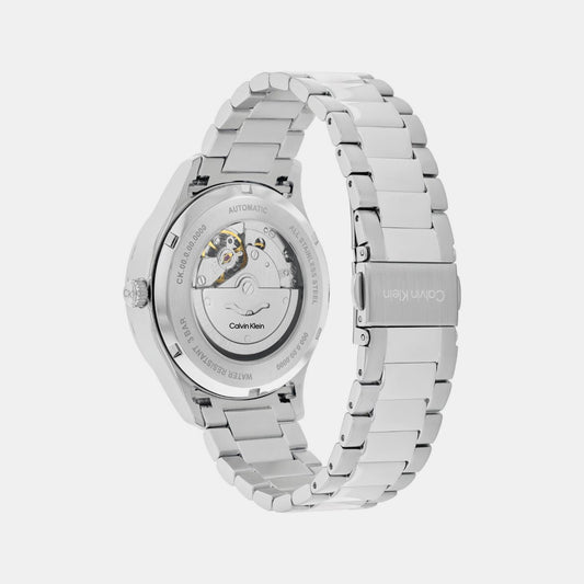 Ck Iconic Men Automatic Blue Dial Analog Stainless Steel Watch 25300020