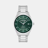 Ck Iconic Unisex Automatic Green Dial Analog Stainless Steel Watch 25300022