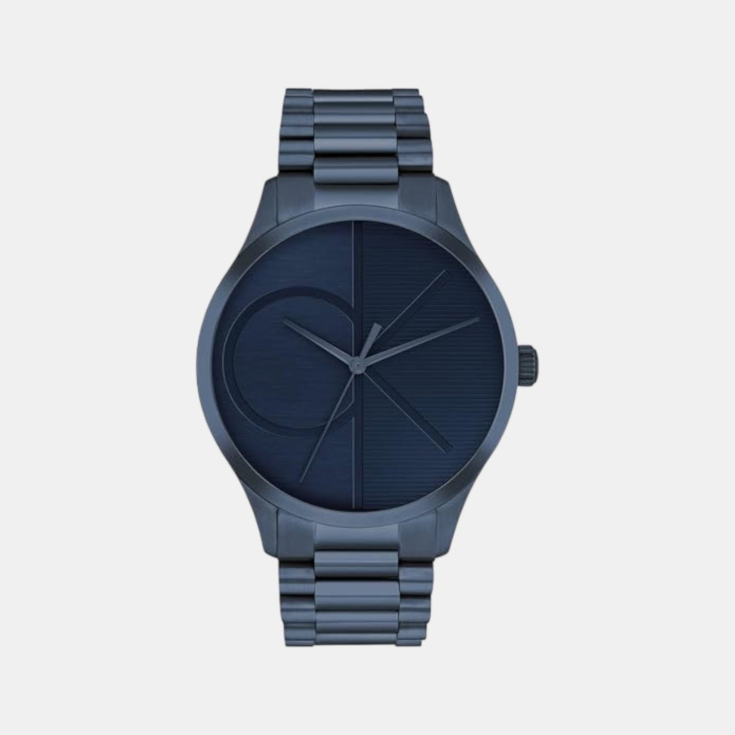 Iconic Men Quartz Blue Dial Analog Stainless Steel Watch 25300026