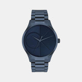 Iconic Men Quartz Blue Dial Analog Stainless Steel Watch 25300026