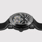 Vortex Men Automatic Black Dial Analog Silicone Watch 257-P41506