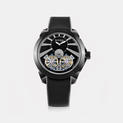 Vortex Men Automatic Black Dial Analog Silicone Watch 257-P41506
