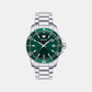 Series 800 Men Quartz Green Dial Analog Stainless Steel Watch 2600136