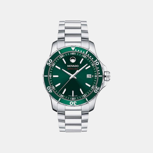 Series 800 Men Quartz Green Dial Analog Stainless Steel Watch 2600136